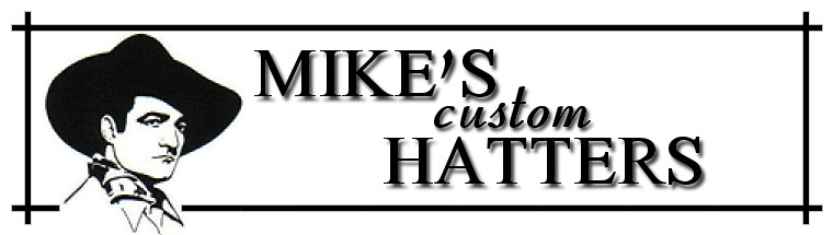 Mike’s Custom Hatters — original cowboy portrait logo