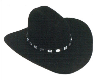 The Quarter Horse custom hat in Black